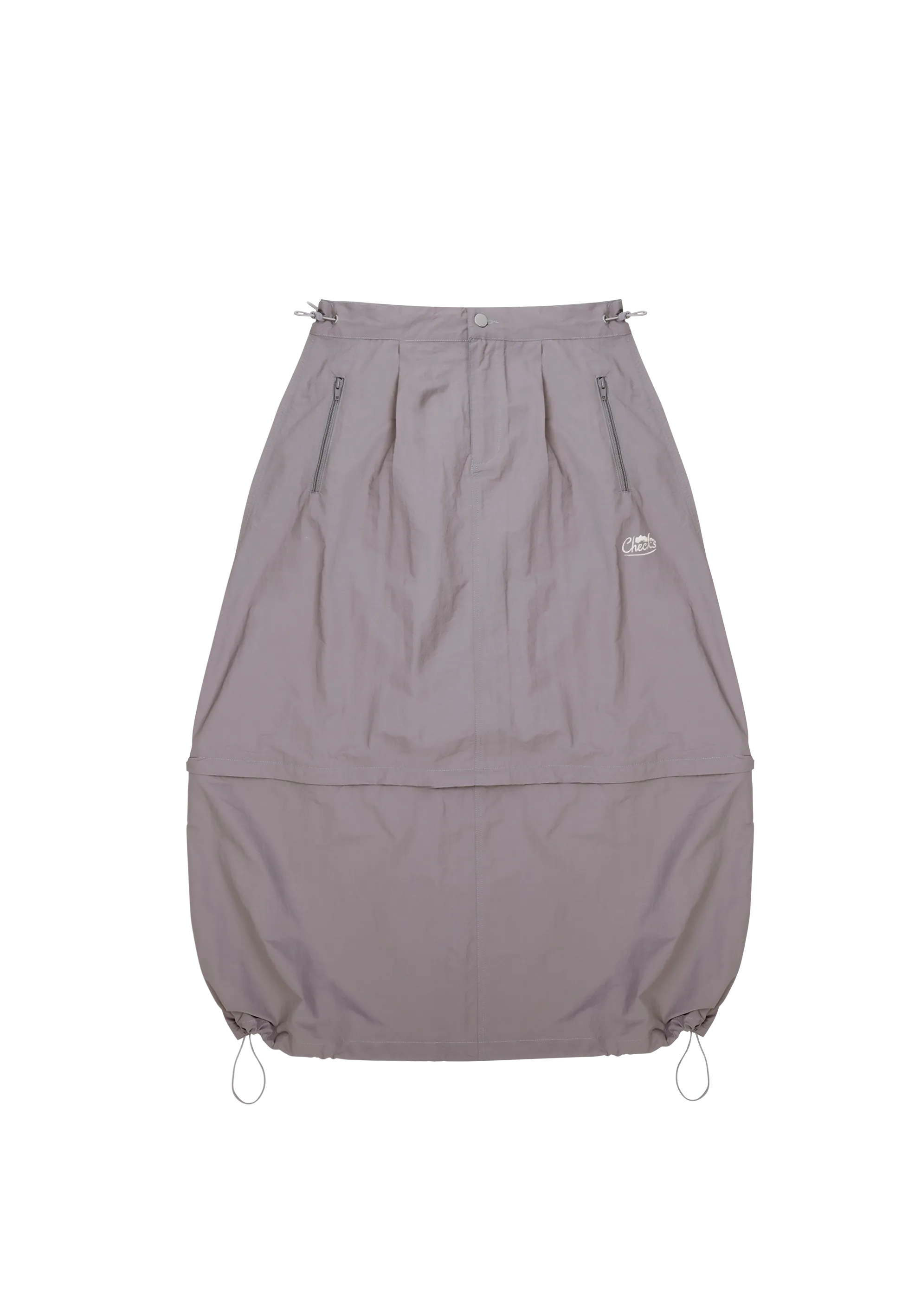 Convertible Nylon Skirt Charcoal