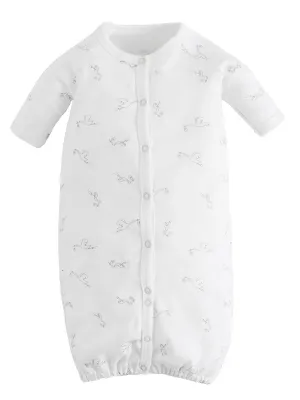 Convertible Romper - Stork Print