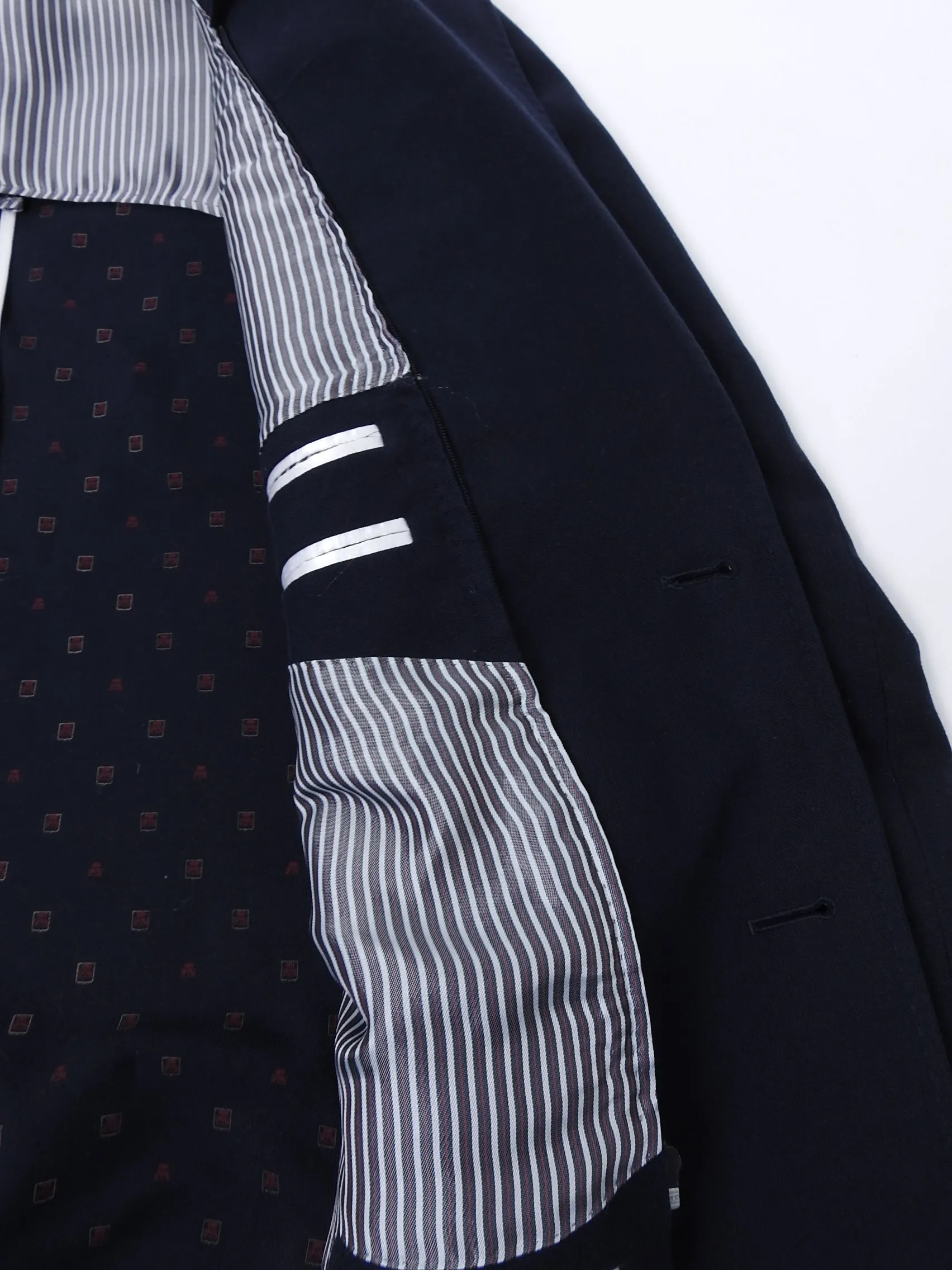 Corneliani Navy Zip Pocket Formal Blazer - M