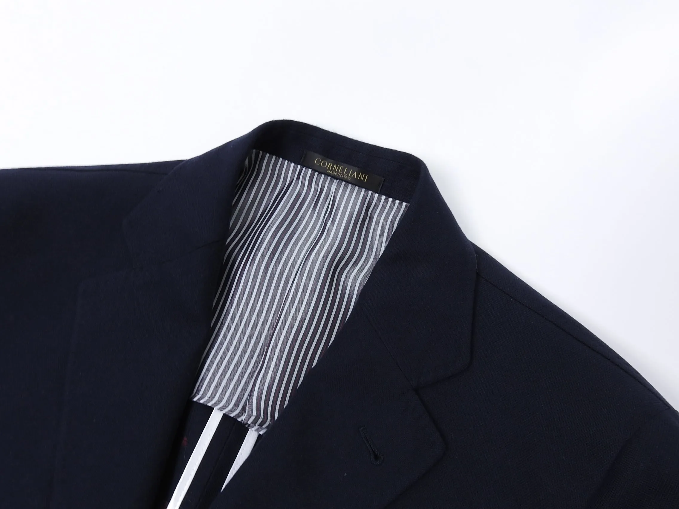 Corneliani Navy Zip Pocket Formal Blazer - M