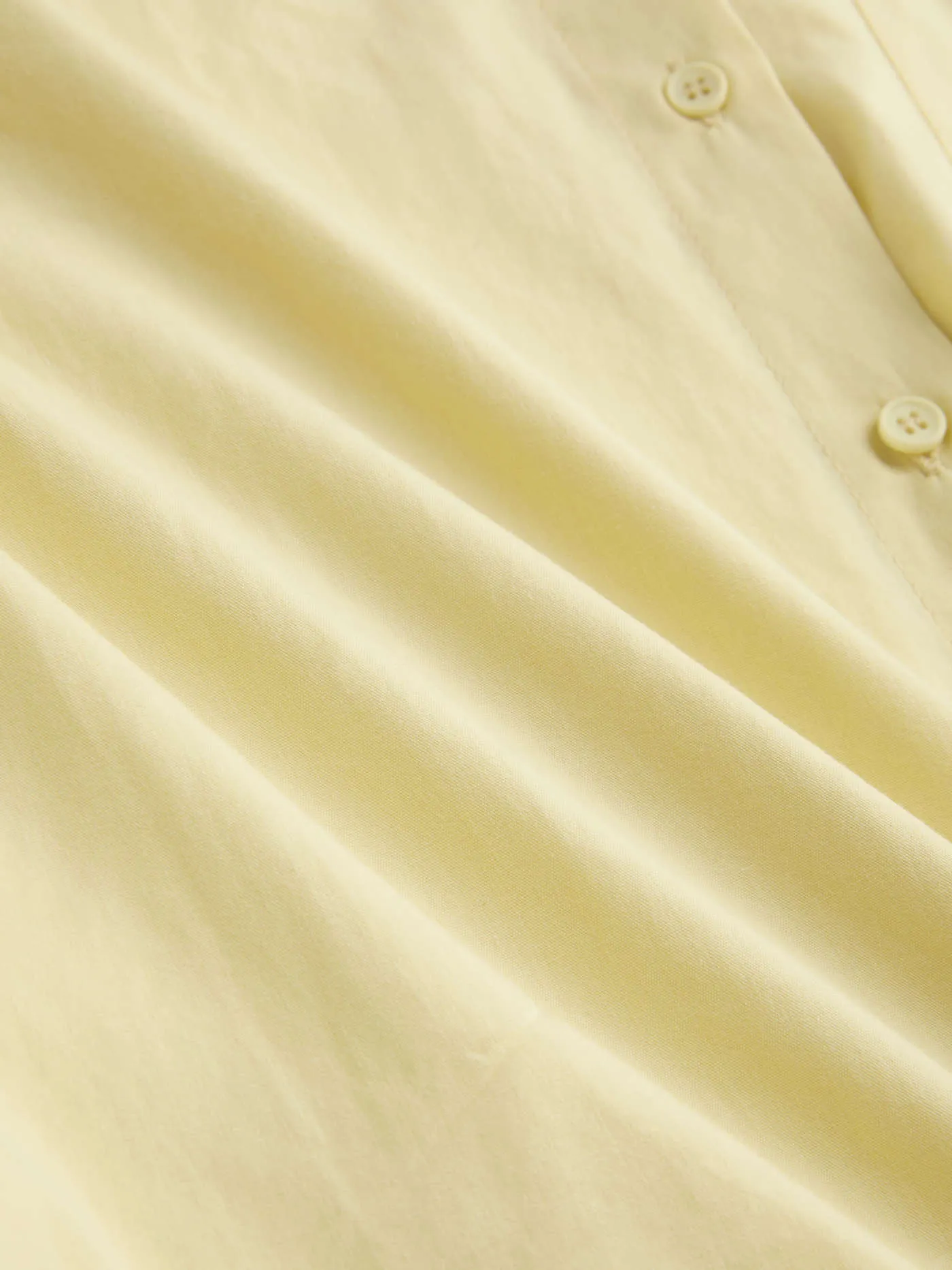 Cotton Collar Solid Long Sleeve Shirt