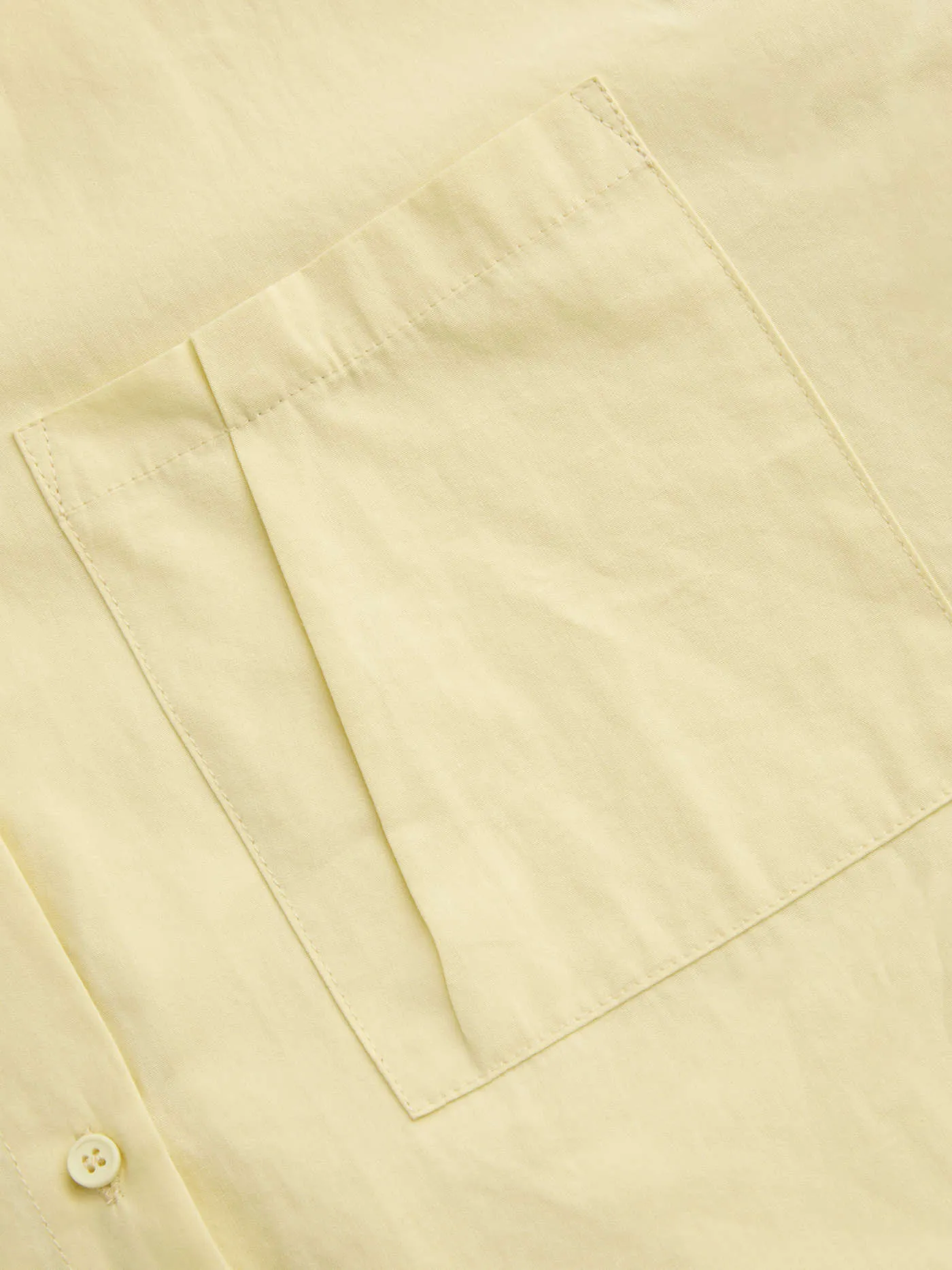 Cotton Collar Solid Long Sleeve Shirt