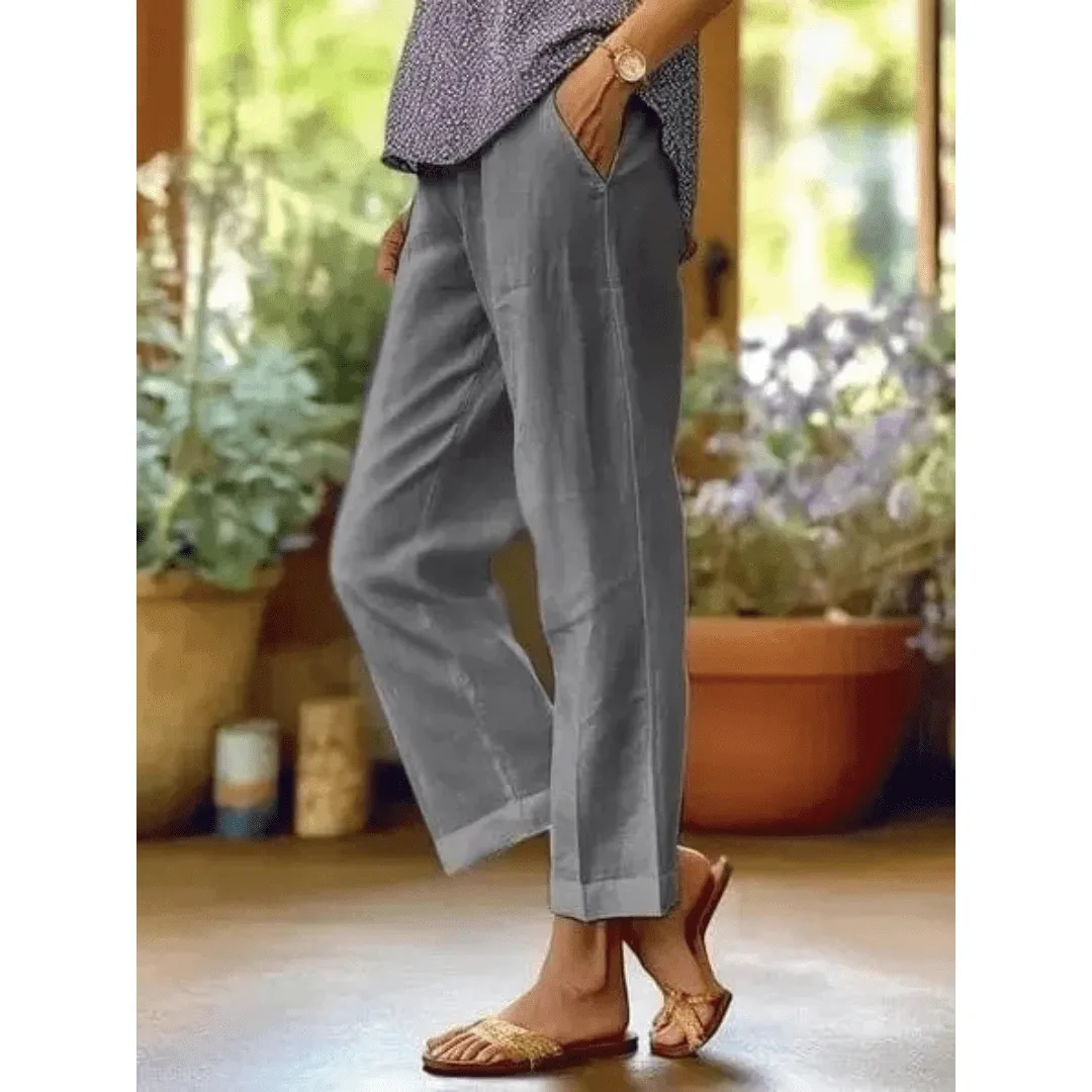 Cotton Linen Casual Loose Pants