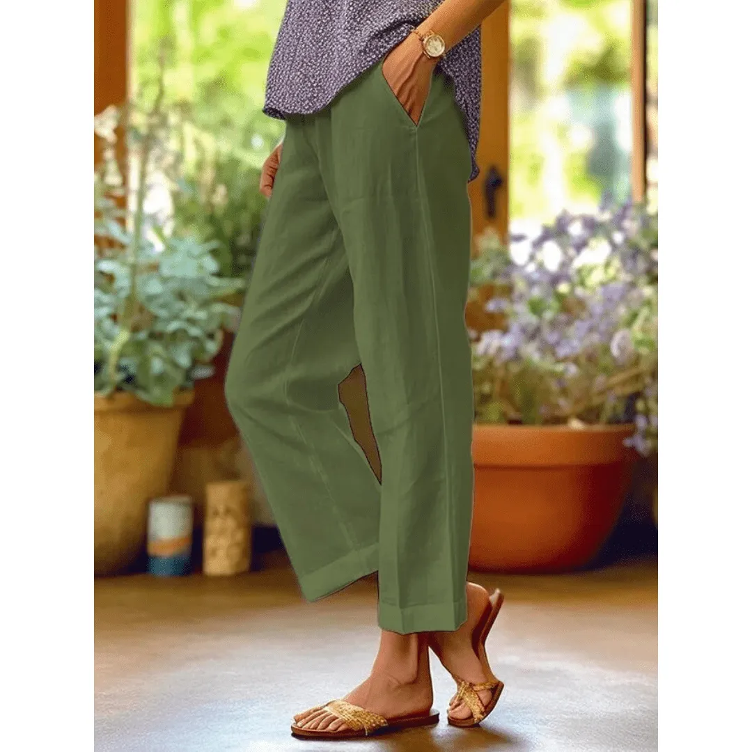 Cotton Linen Casual Loose Pants