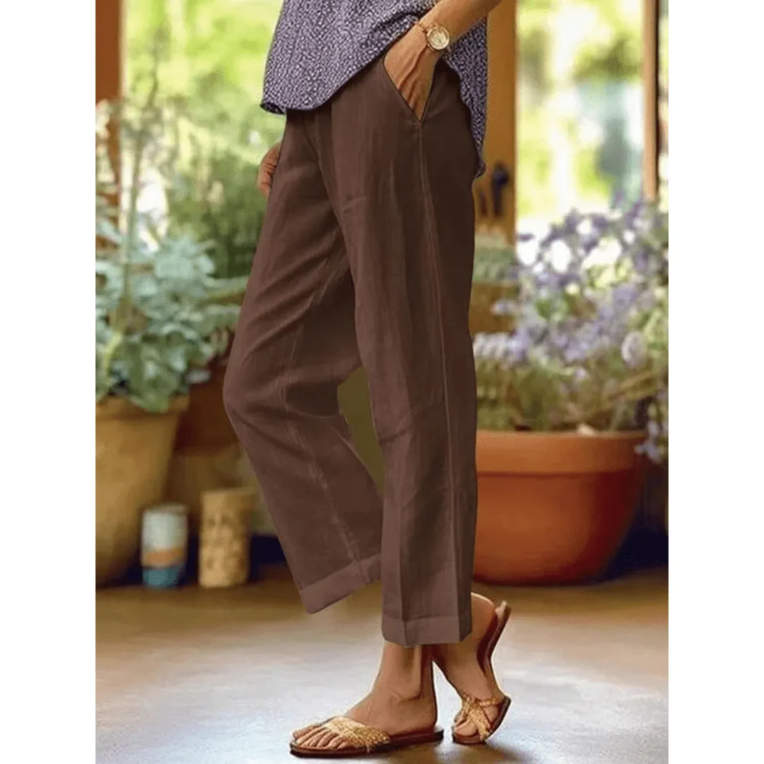 Cotton Linen Casual Loose Pants
