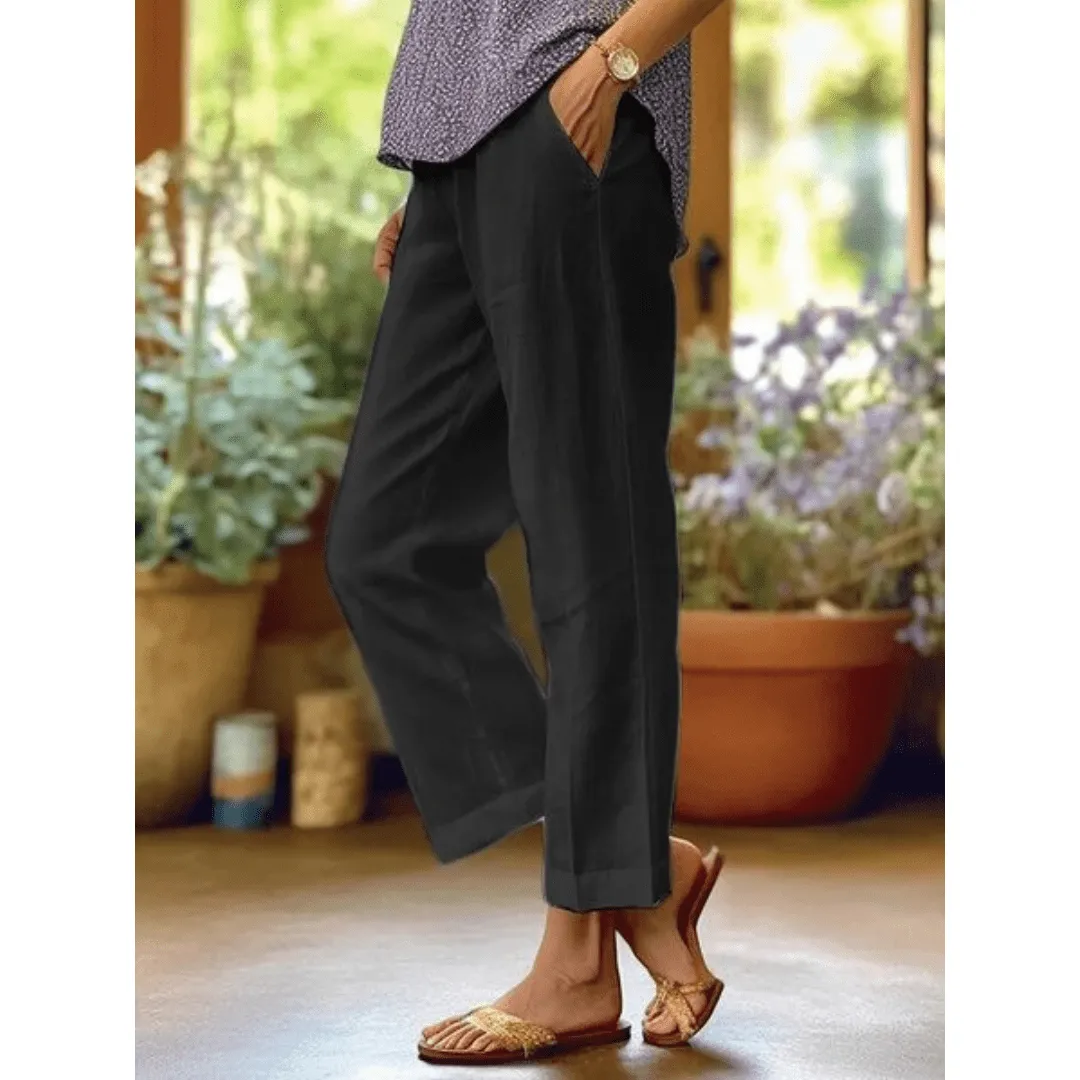 Cotton Linen Casual Loose Pants