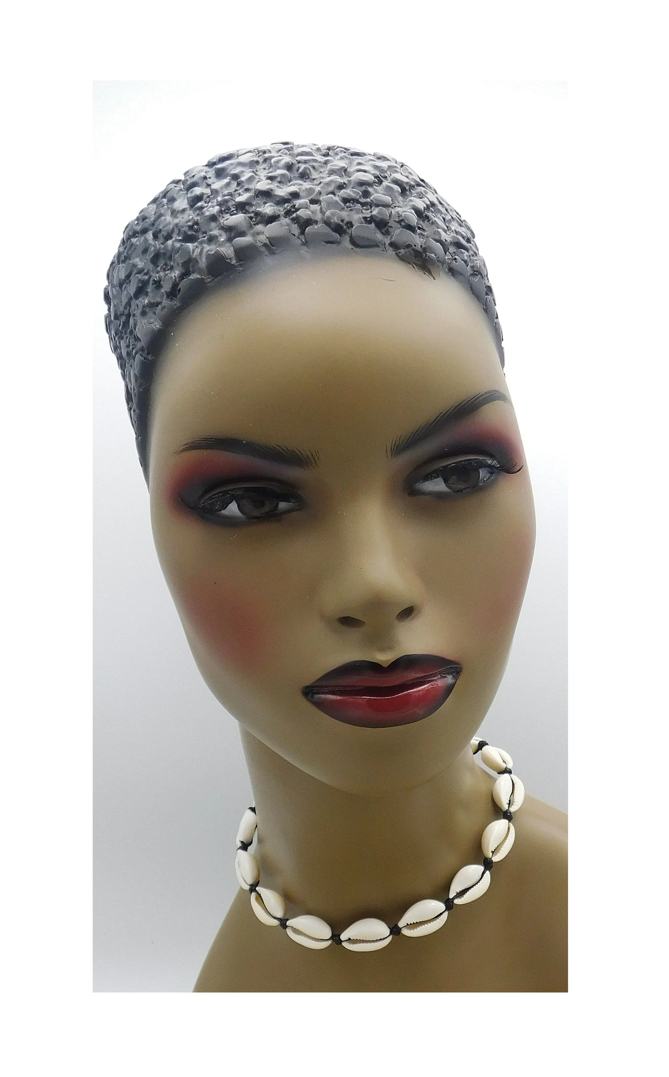 Cowrie Shell Necklace Ethnic Jewelry Adjustable Black Choker