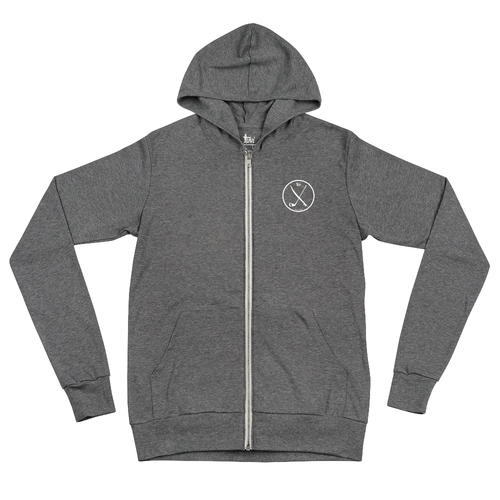 Crest Zip Up Hoodie