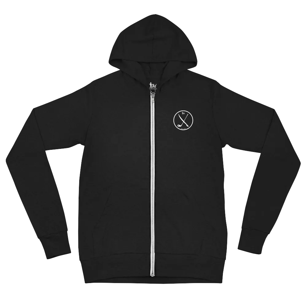 Crest Zip Up Hoodie