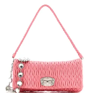 Crystal Clutch Matelasse Leather Medium