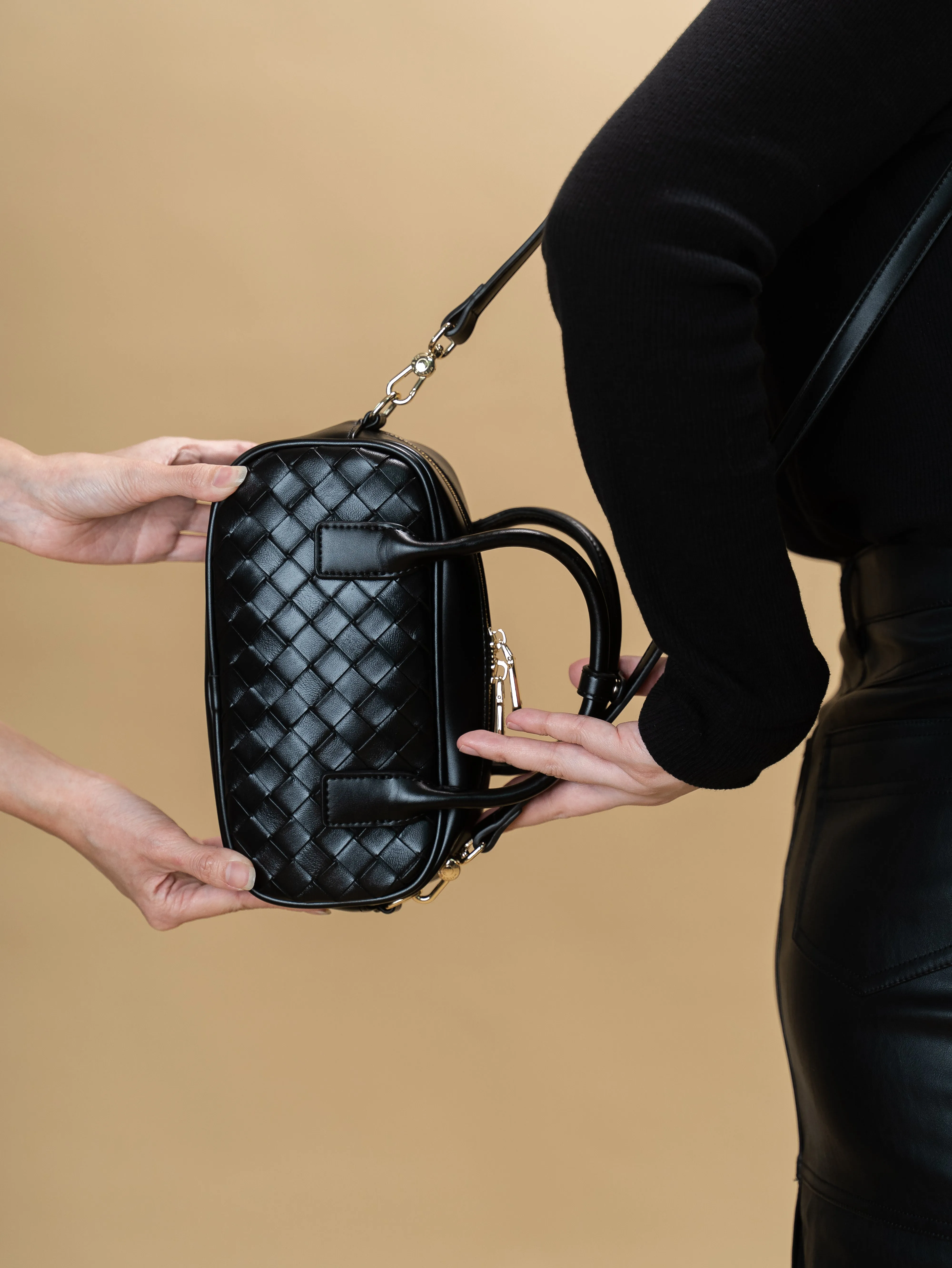 Daana Top Handle Bag (Black)