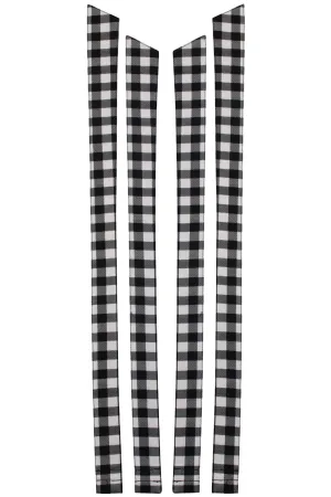 Dahlia Shoulder Strap Black Gingham Cotton