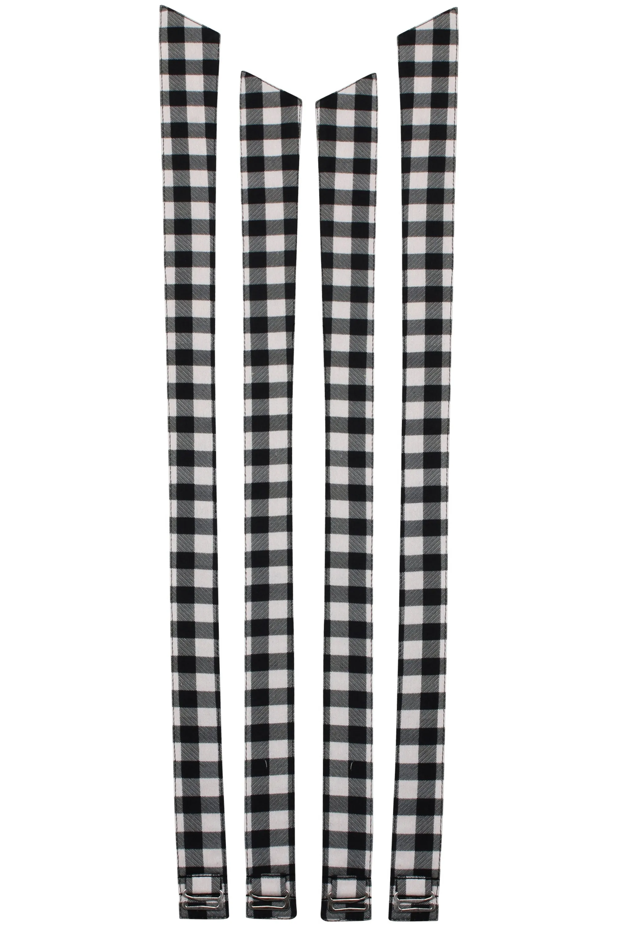 Dahlia Shoulder Strap Black Gingham Cotton