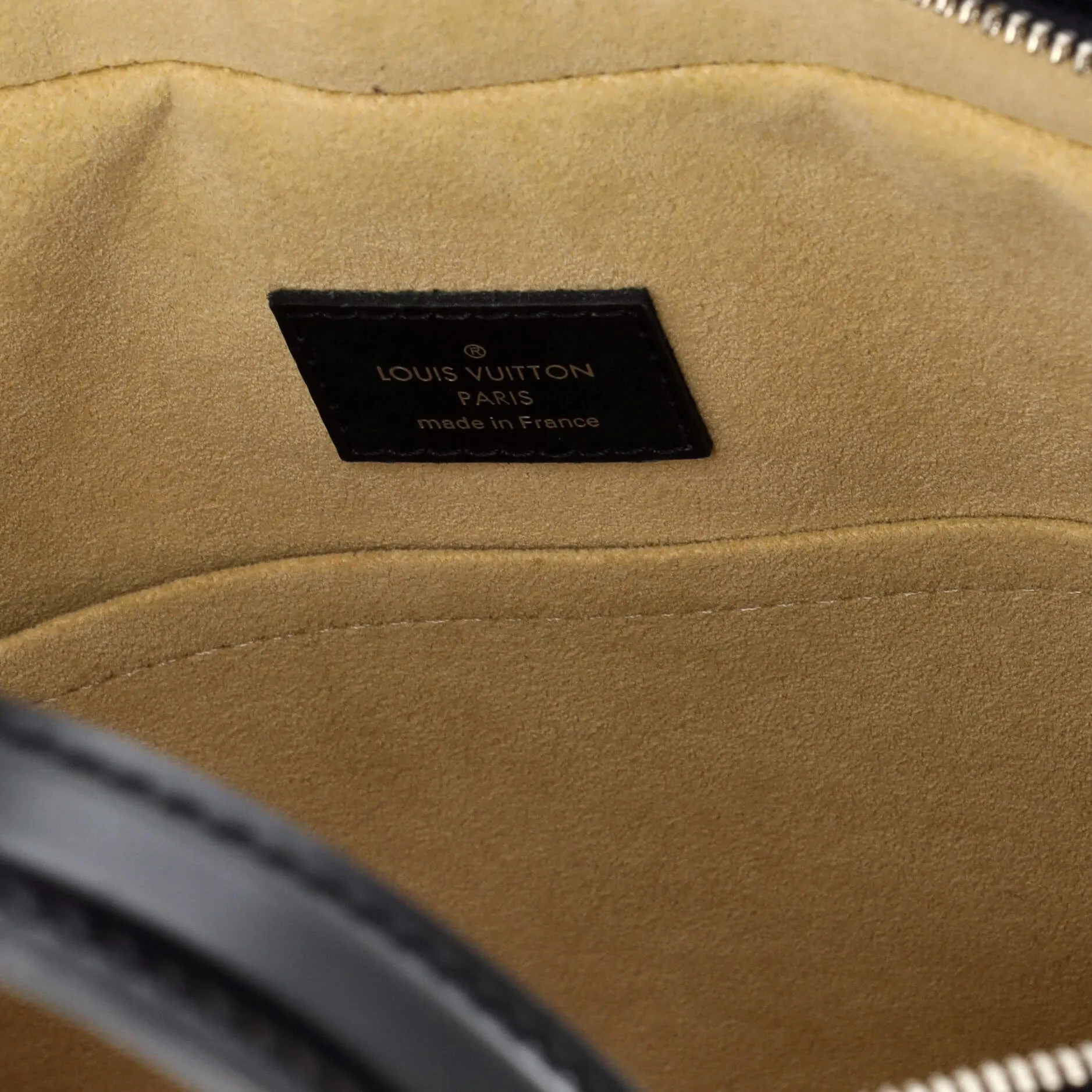Designer Dora Handbag Monogram Canvas and Calfskin MM