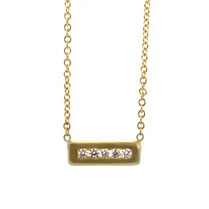 Diamond Brick Necklace