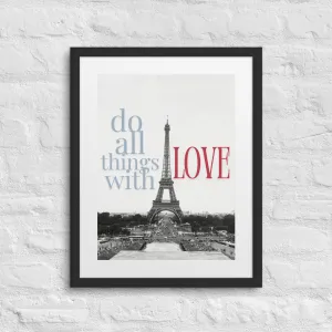 Do All Things With Love Wall Art