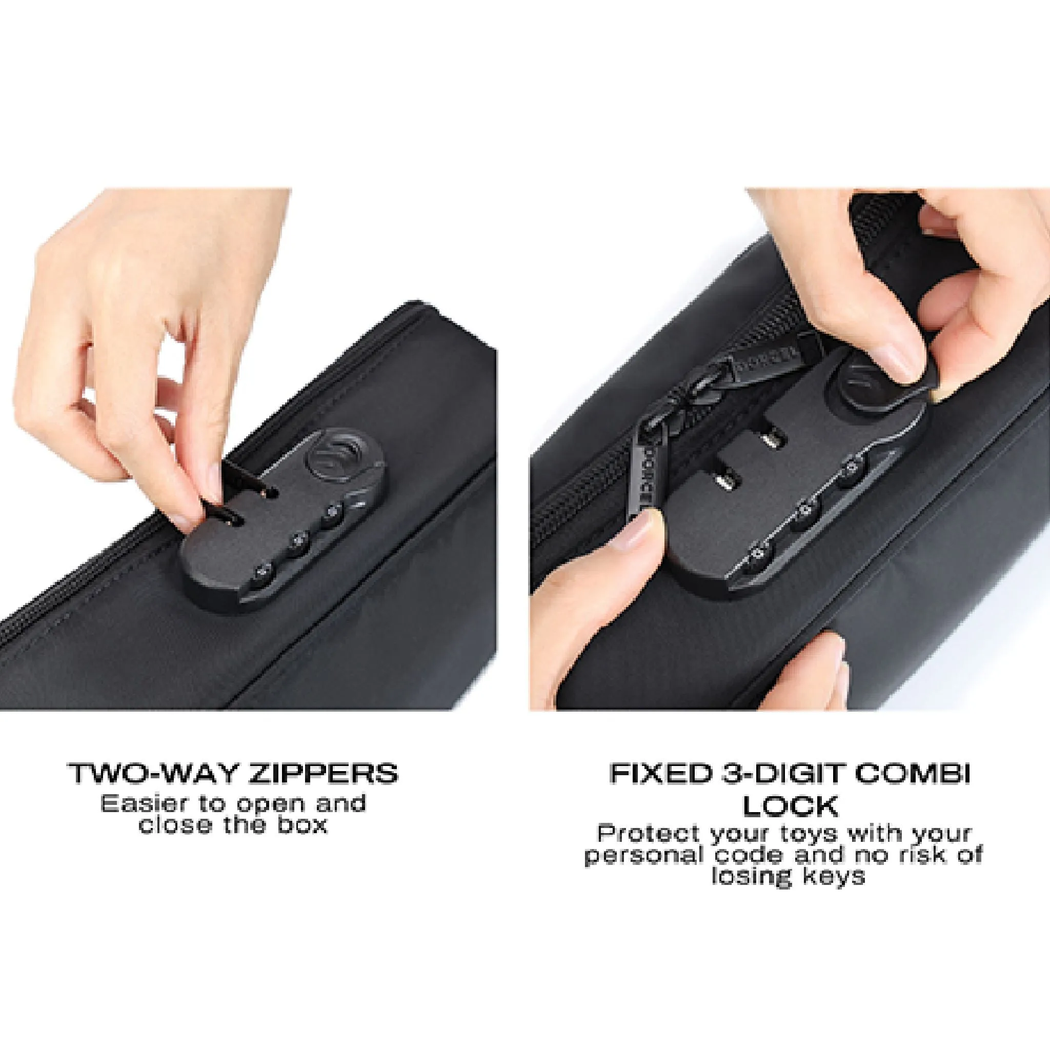 Dorcel Lockable Discreet Black Storage Box