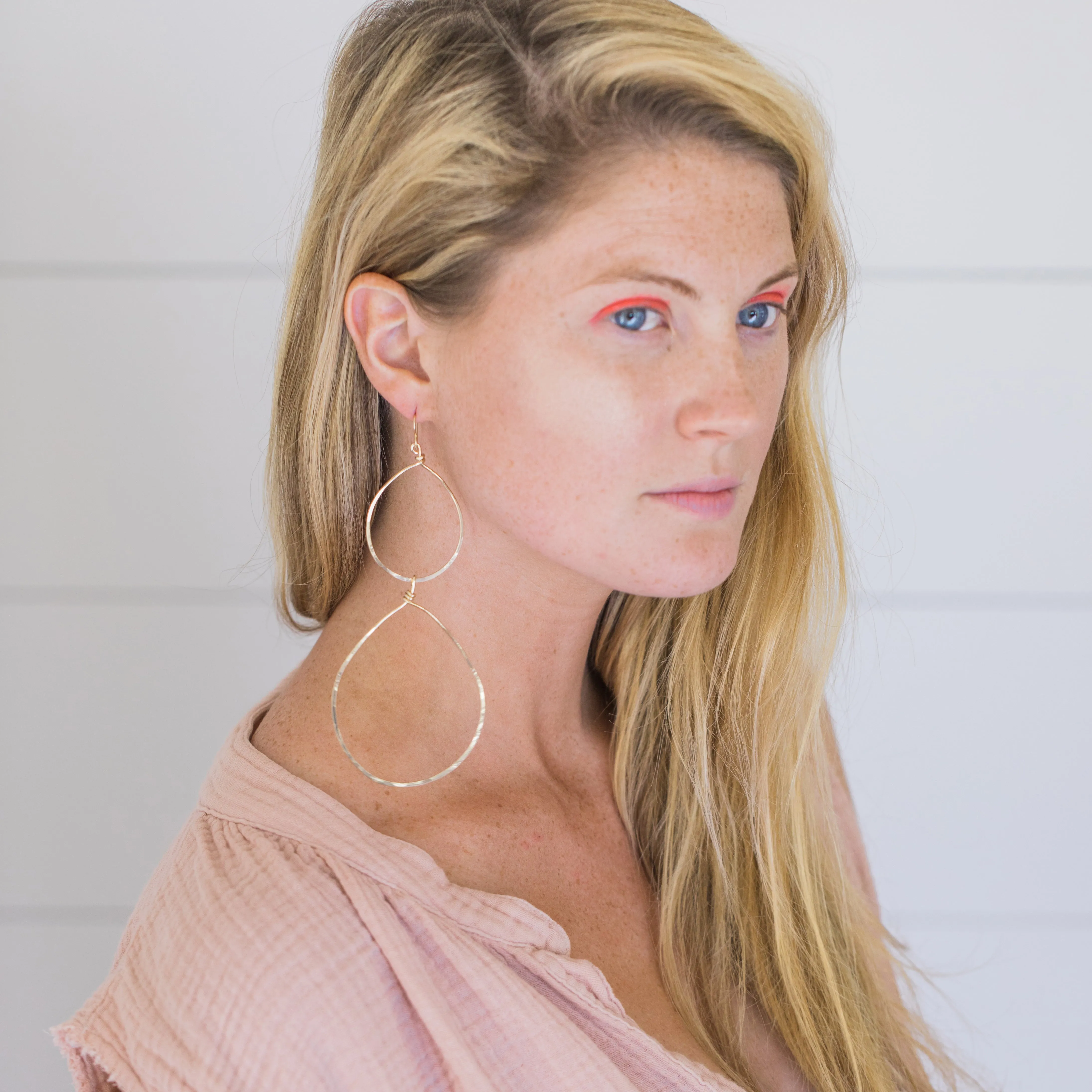 Double Teardrop Earrings