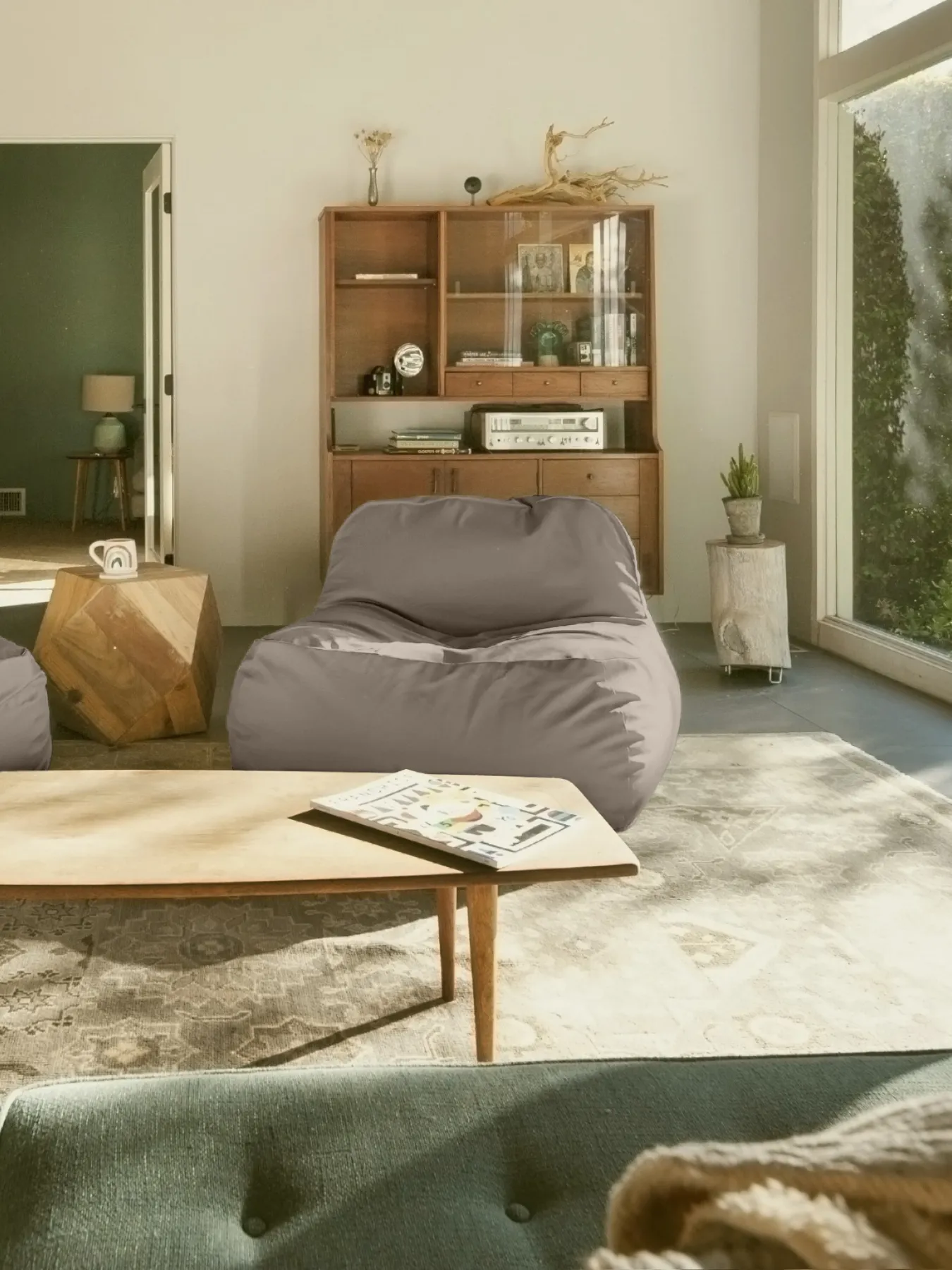 Dune Lounge Chair Vegan Leather - Stone
