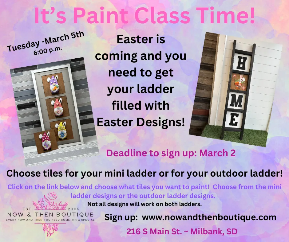 Easter Paint Class - Ladder