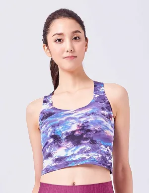 easyoga LESPIRO Sparkle Bra - F61 Sea of Clouds