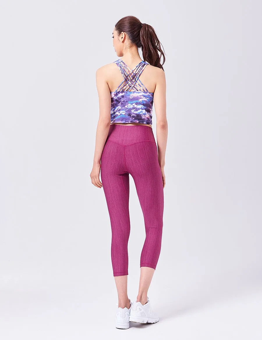 easyoga LESPIRO Sparkle Bra - F61 Sea of Clouds