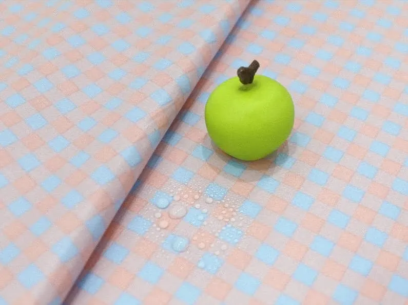 Eco-friendly Laminated Waterproof Fabric, Checker, 4 Styles, Non-glossy TPU Coating - By the Yard 40317-1