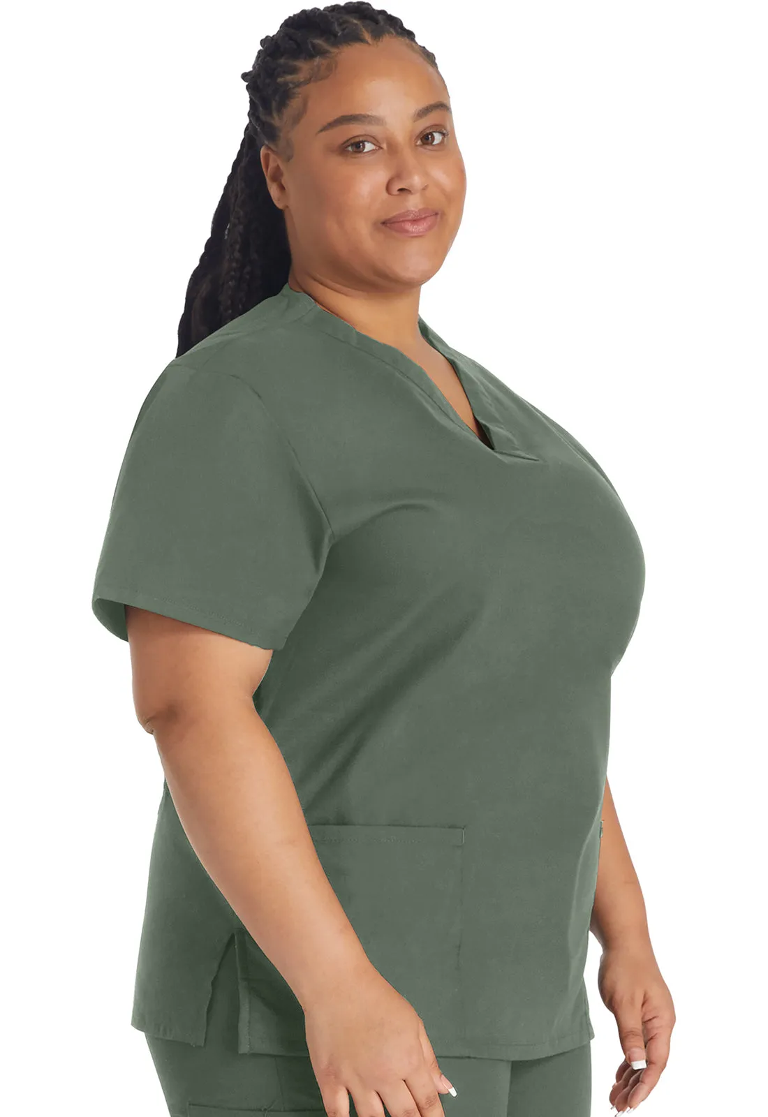 EDS Signature 86706 V-Neck Top Olive