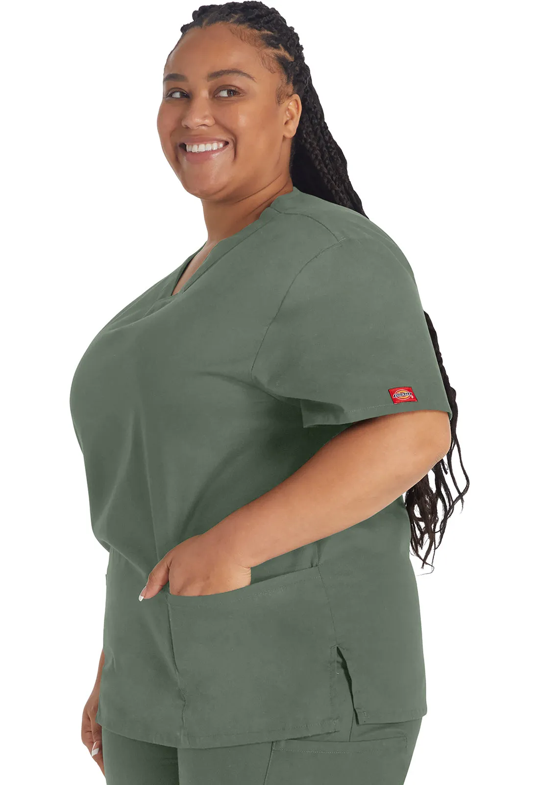 EDS Signature 86706 V-Neck Top Olive
