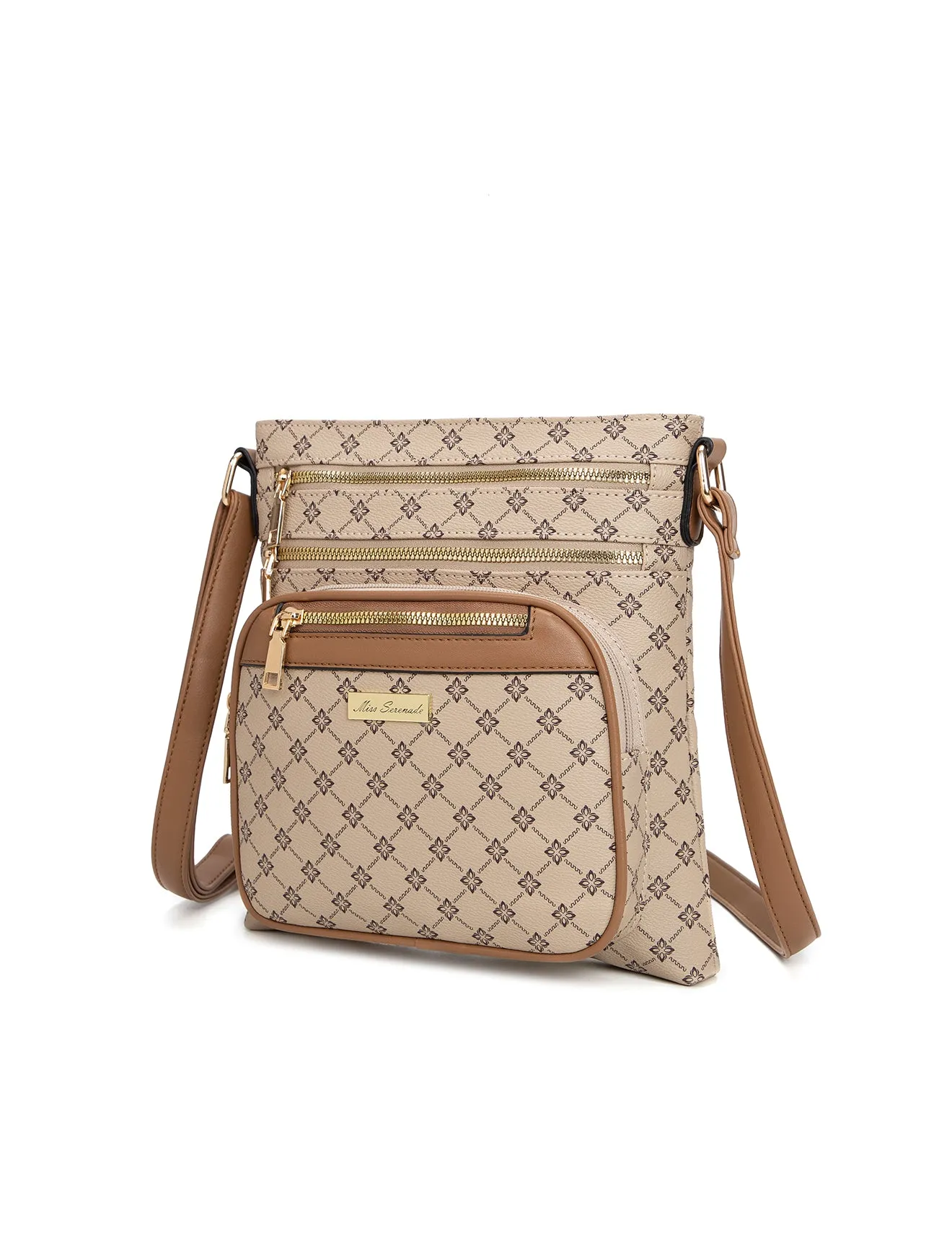 ELLIE VEGAN XBODY BAG- XB-2352-BEI- NEW IN