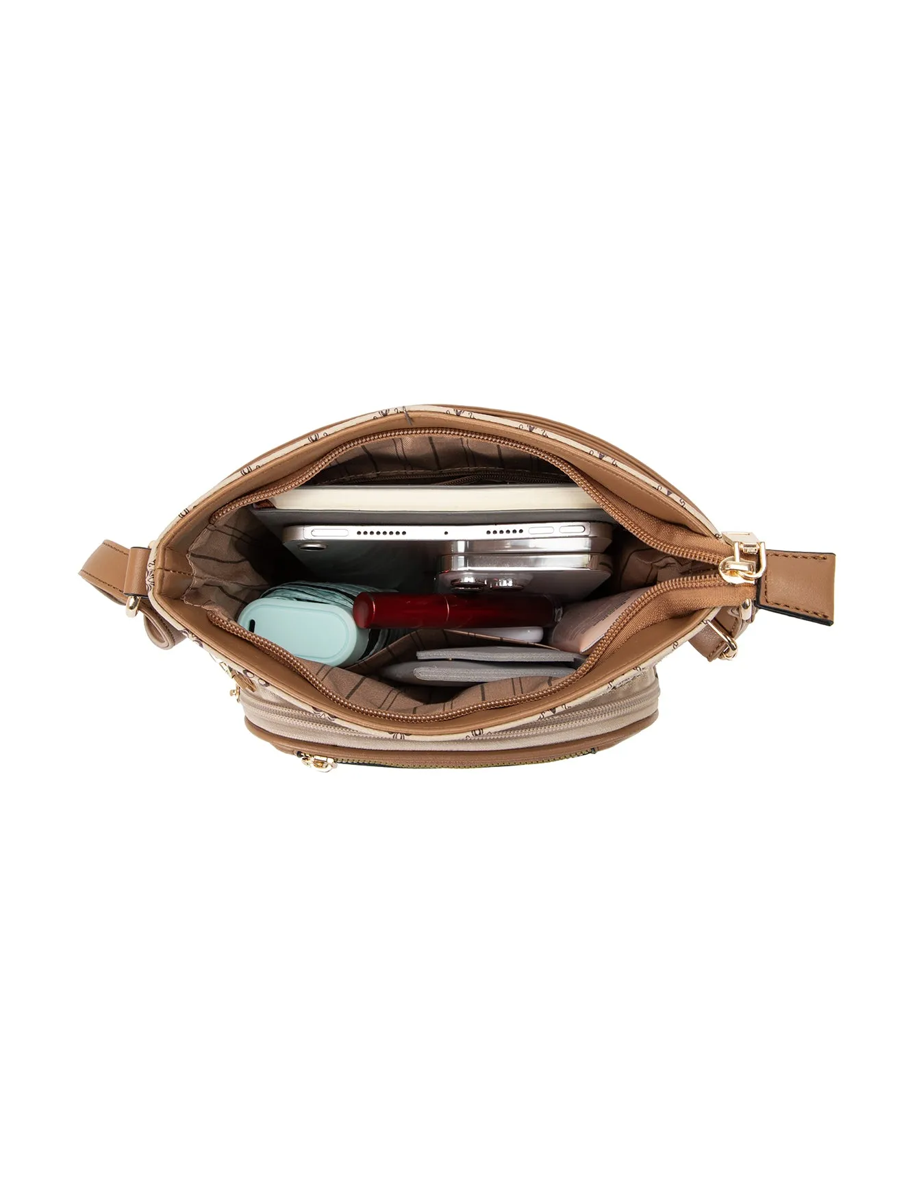 ELLIE VEGAN XBODY BAG- XB-2352-BEI- NEW IN