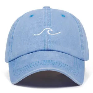 Embroidery Wavy Line Cap