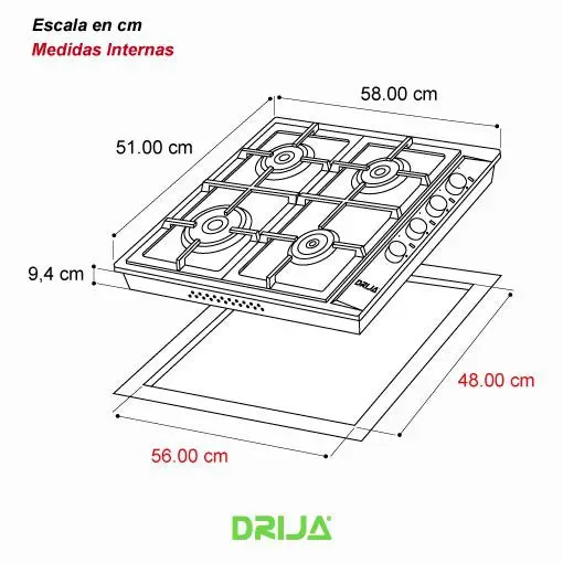 Estufa  a Gas Turín 60