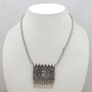 Ethnic Silver Necklace