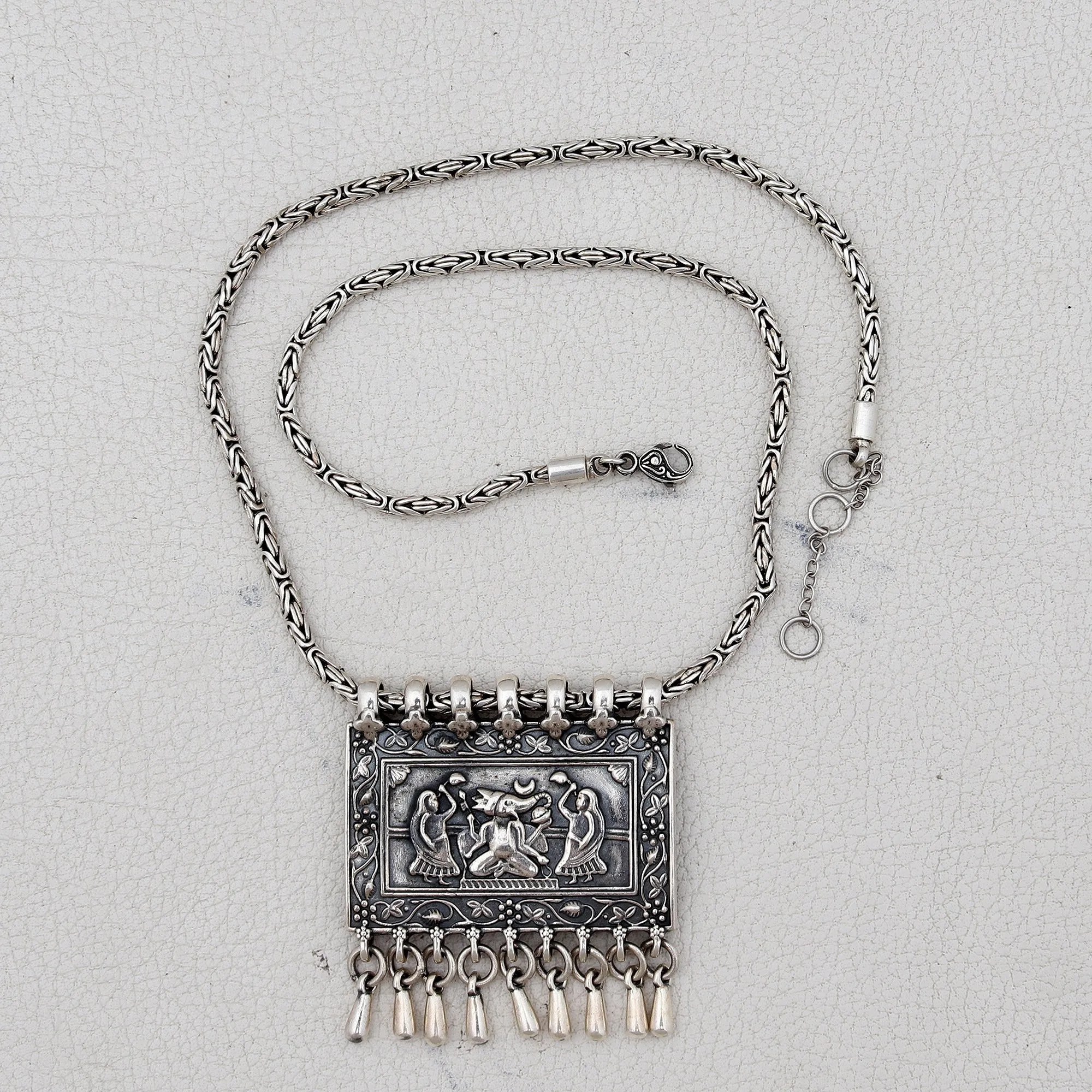 Ethnic Silver Necklace