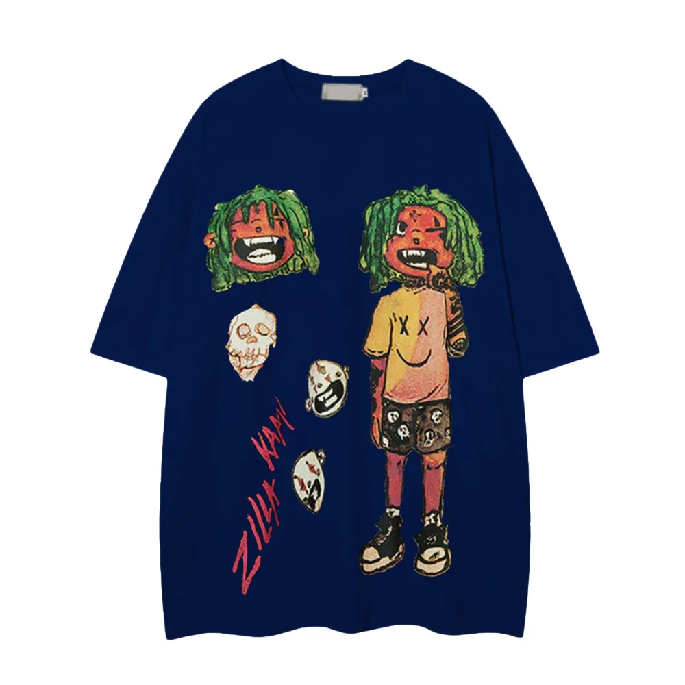 Evil Boy Print Oversize T-shirt