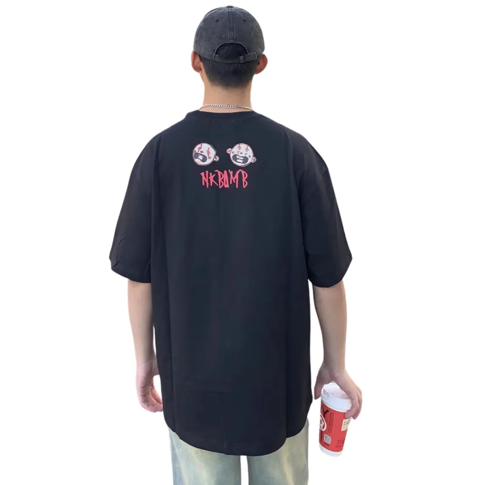 Evil Boy Print Oversize T-shirt