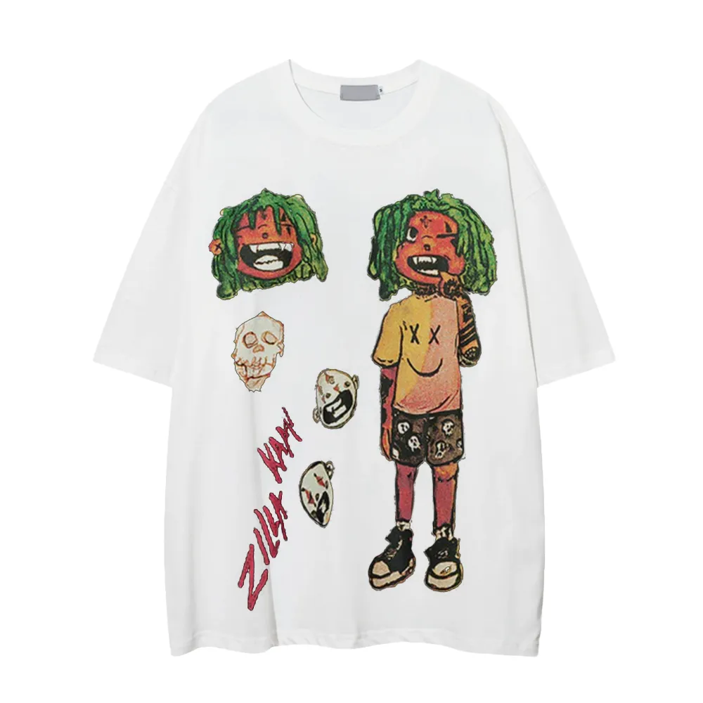 Evil Boy Print Oversize T-shirt