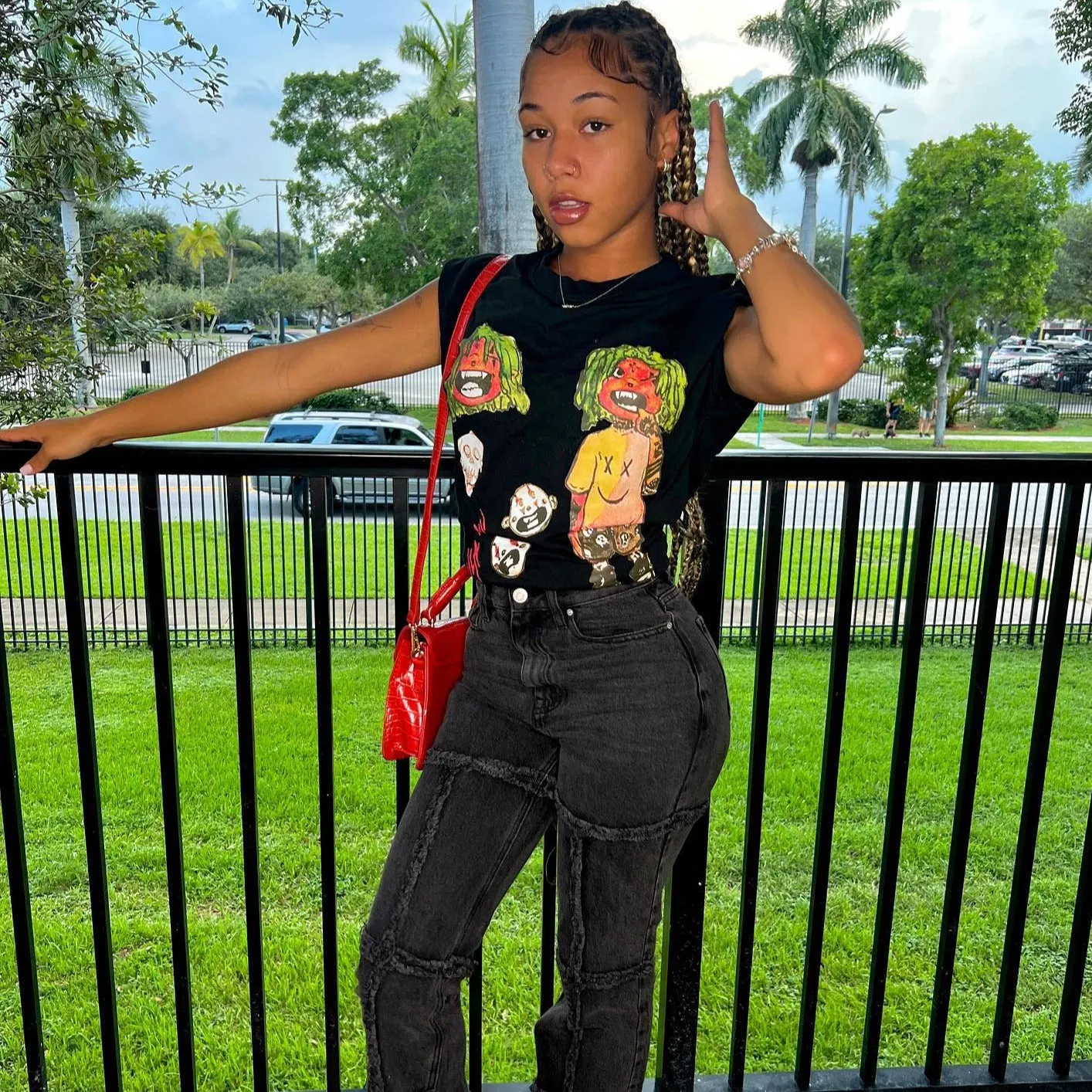 Evil Boy Print Oversize T-shirt