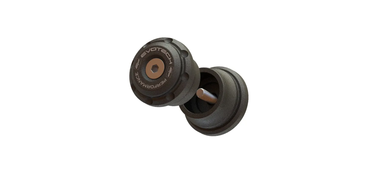 Evotech Bar End Weights (Non Bar End Mirror Version) - Triumph Street Triple R (2020-2022)