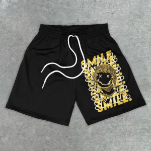 Fashionable Street Style Print Shorts