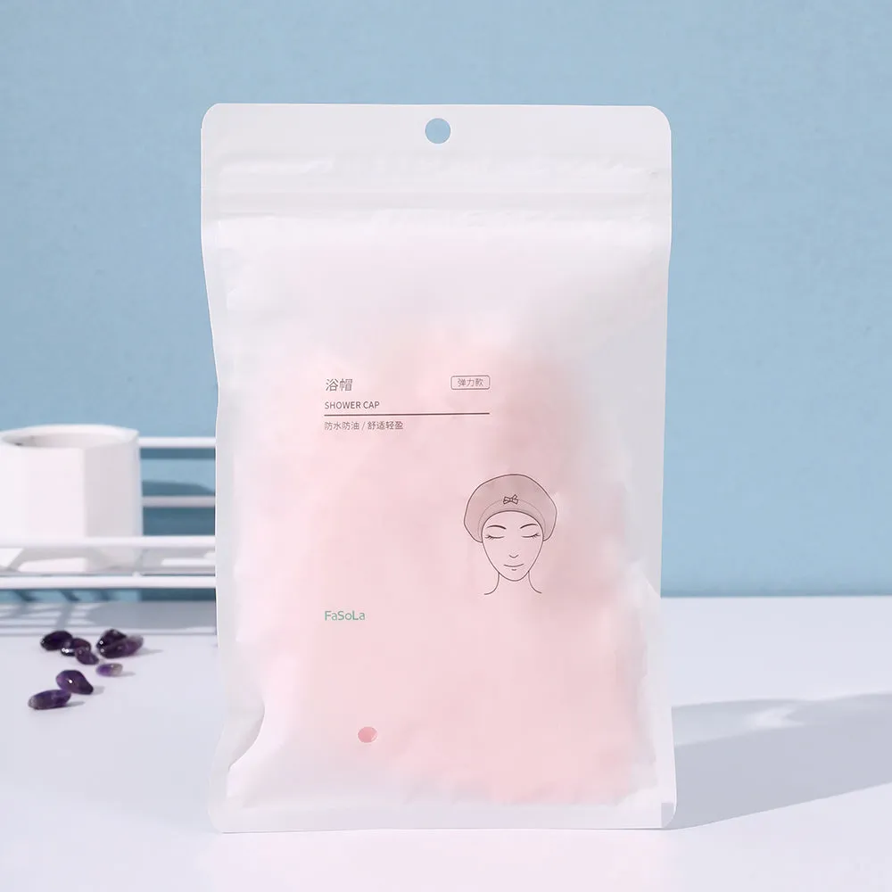 FaSoLa Waterproof Shower Cap - Pink