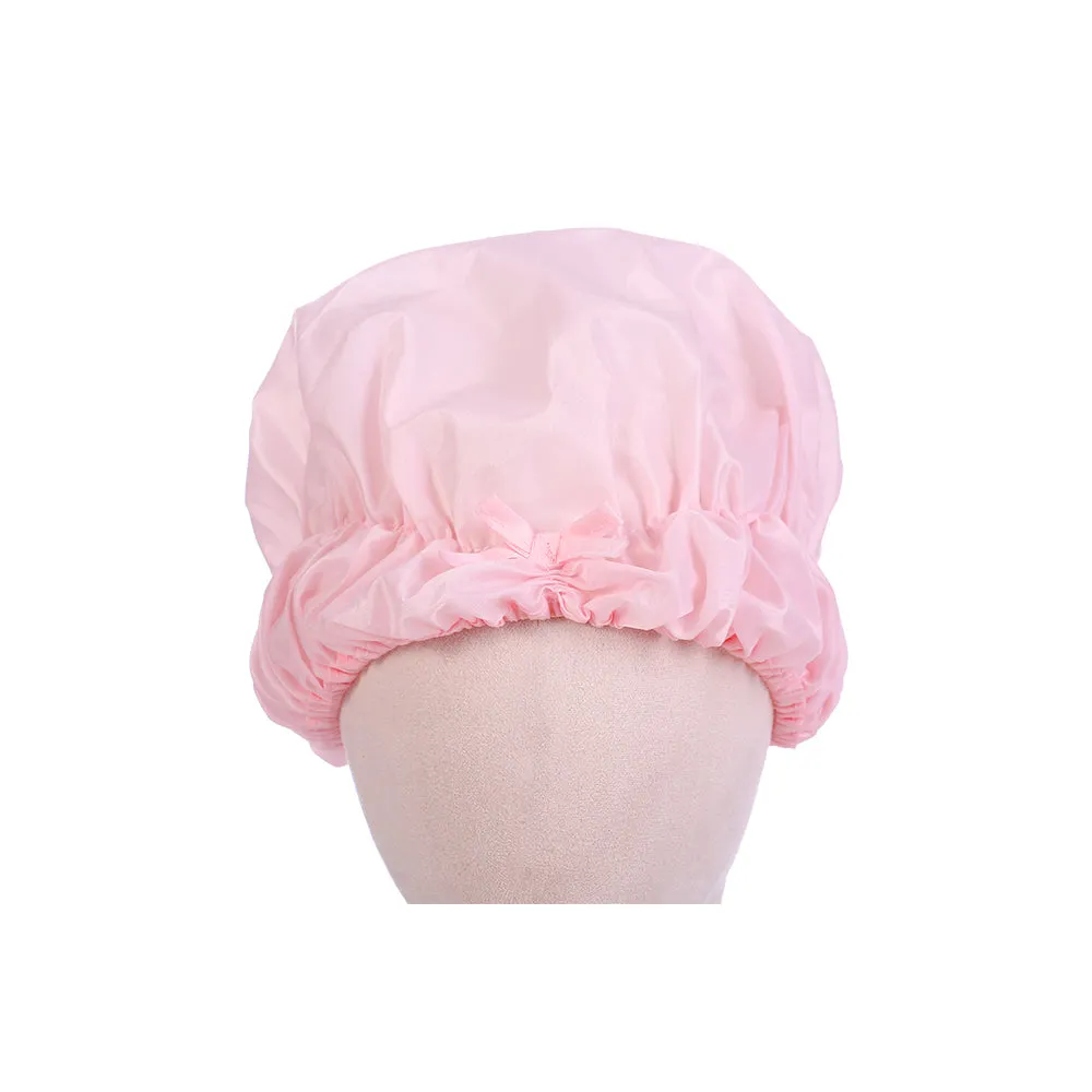 FaSoLa Waterproof Shower Cap - Pink