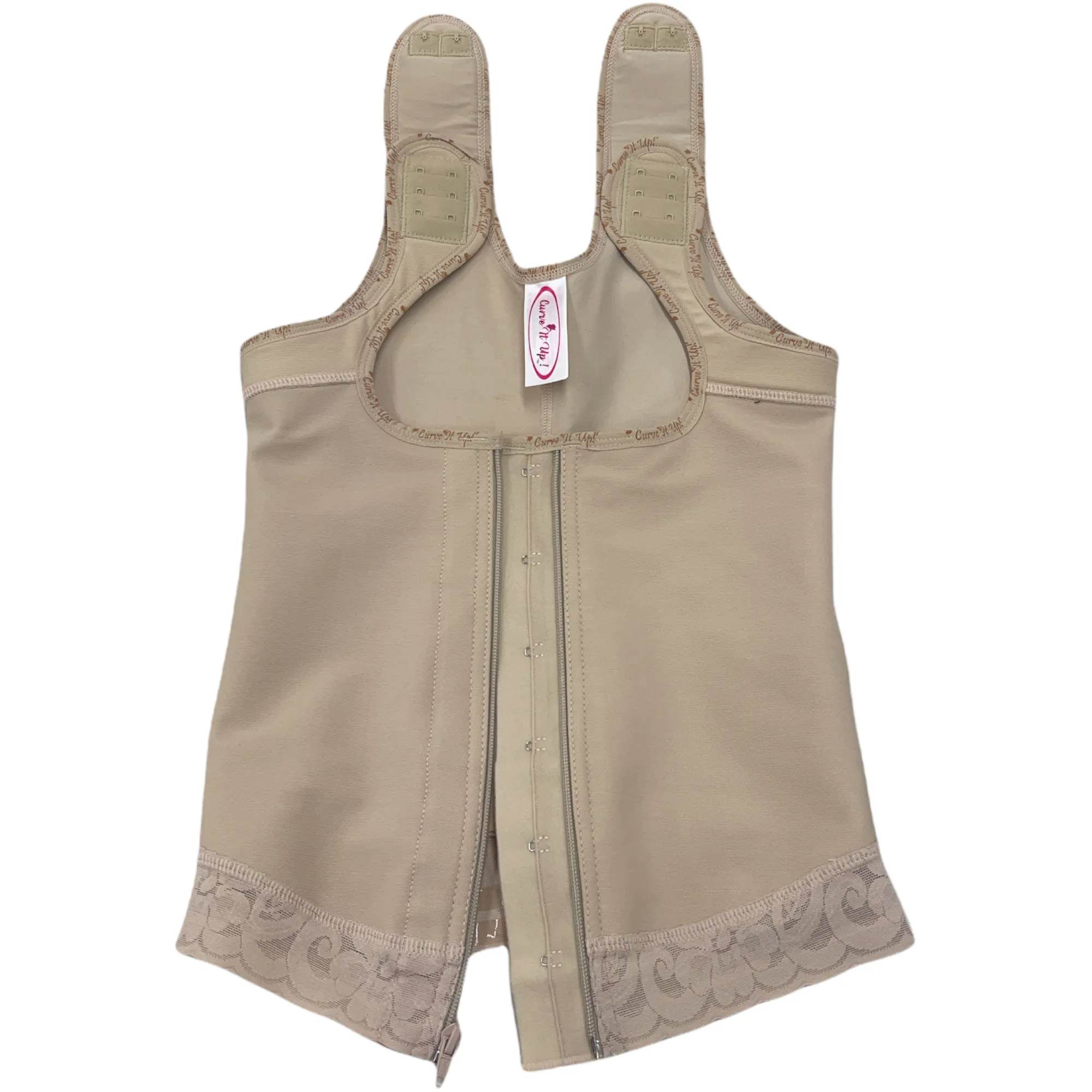 FB7030 LATEX VEST WITH FRONTAL ZIPPER
