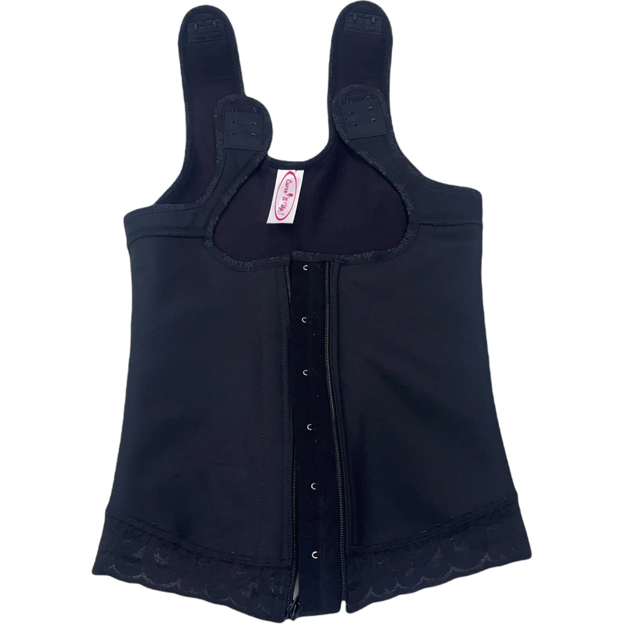 FB7030 LATEX VEST WITH FRONTAL ZIPPER