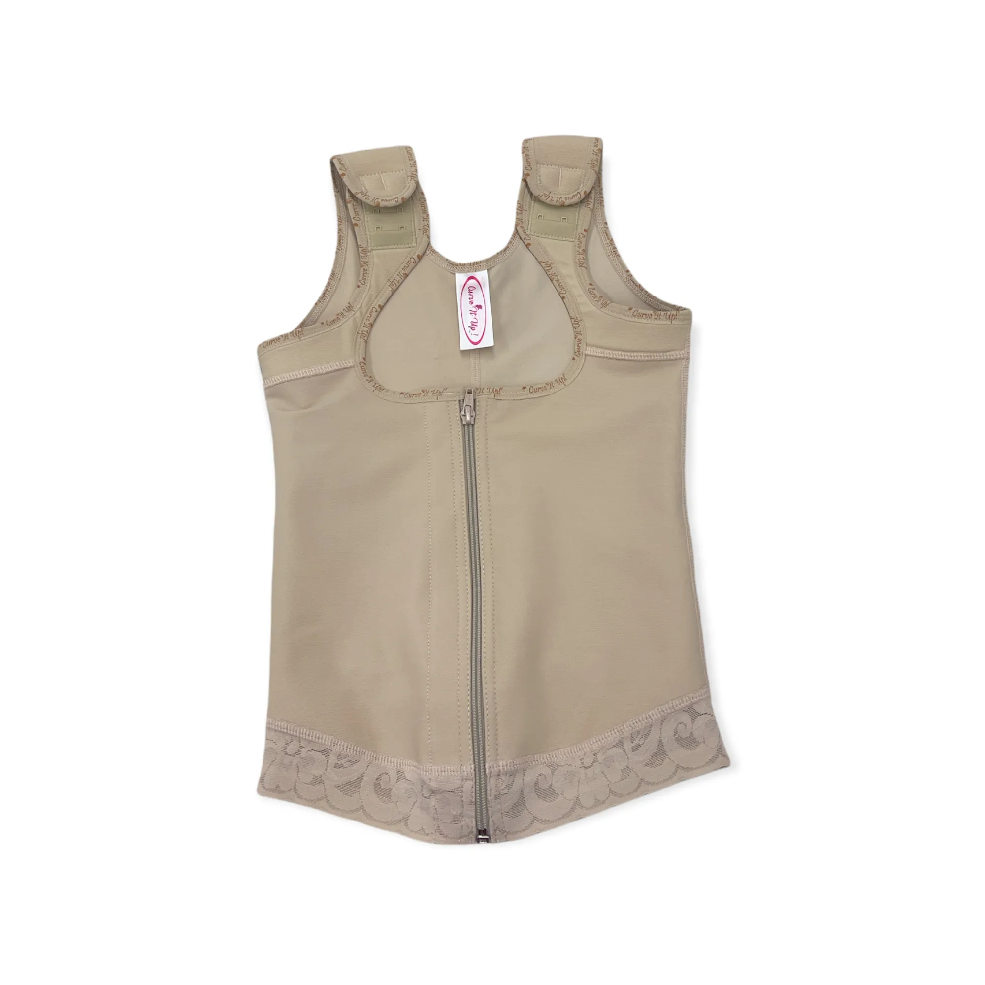 FB7030 LATEX VEST WITH FRONTAL ZIPPER