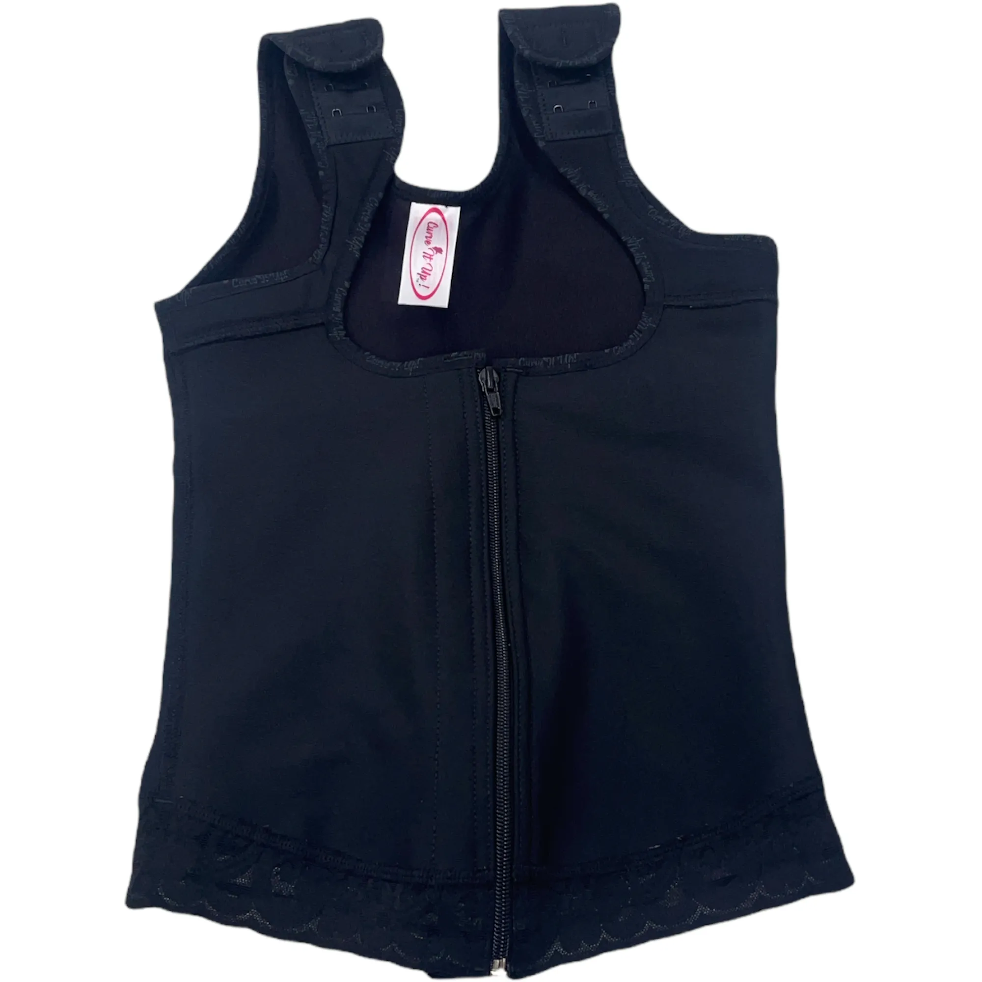 FB7030 LATEX VEST WITH FRONTAL ZIPPER