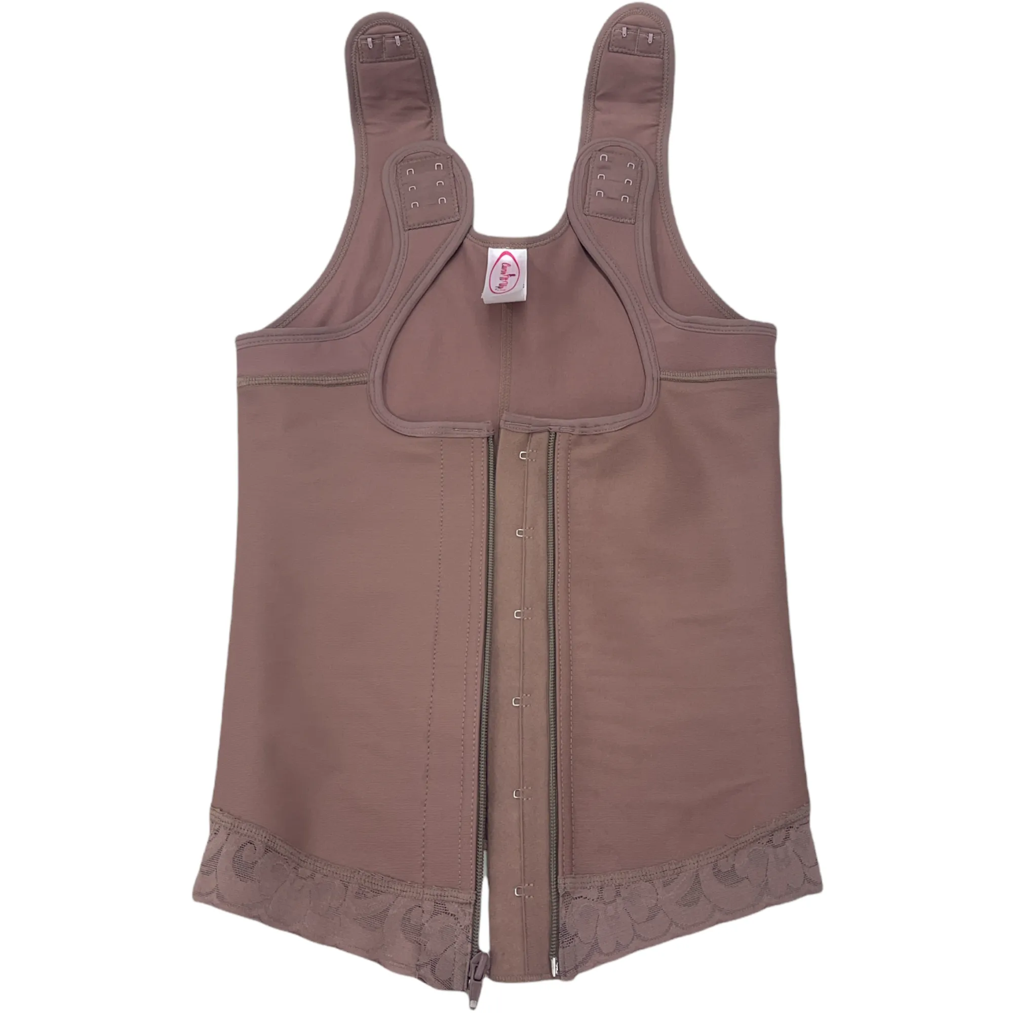 FB7030 LATEX VEST WITH FRONTAL ZIPPER