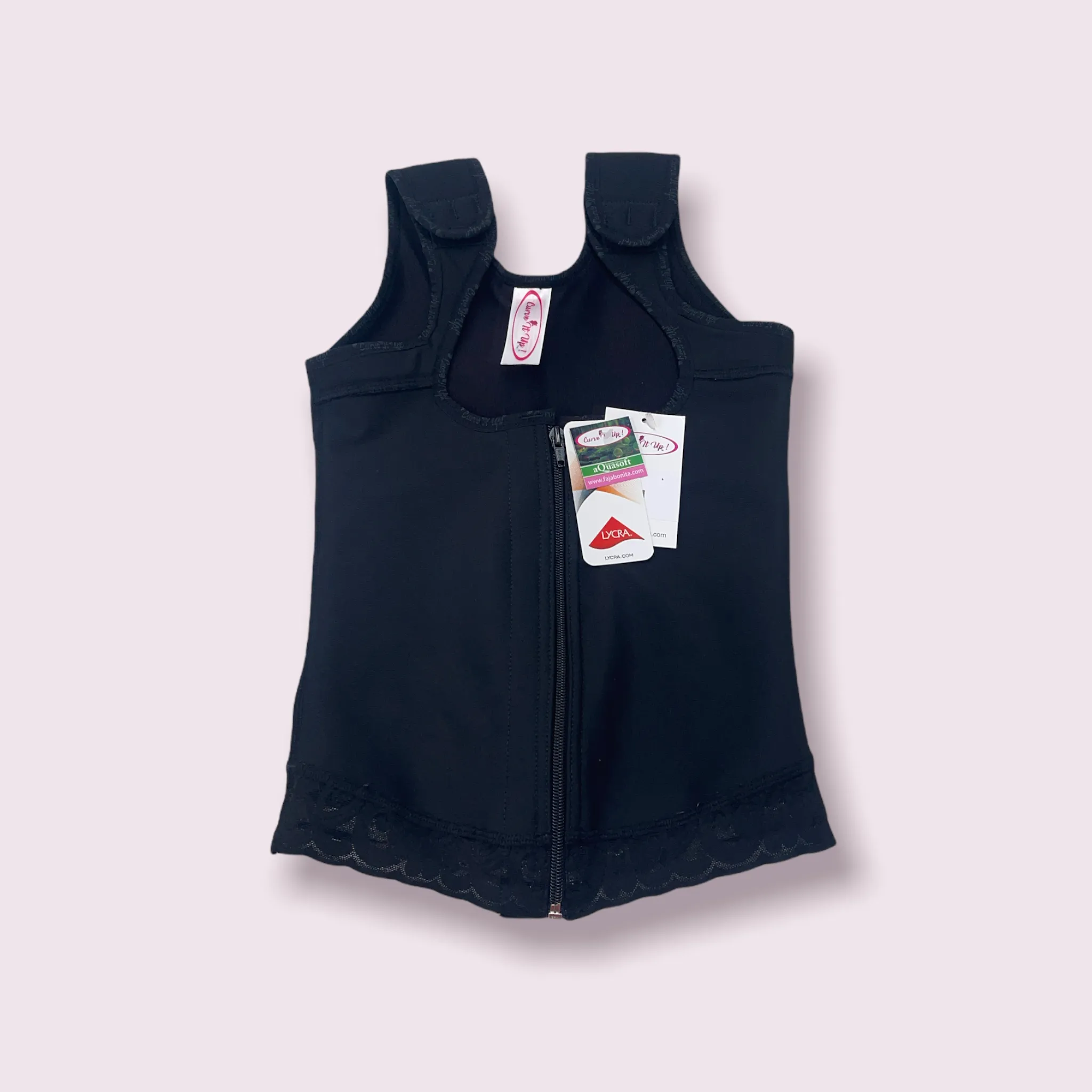FB7030 LATEX VEST WITH FRONTAL ZIPPER