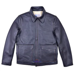 FiveStar Leather Crusader Jacket Steerhide Leather Seal Brown